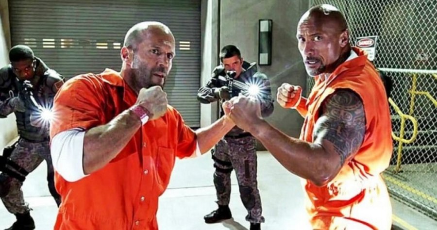 Jason Statham and Dwayne Johnson