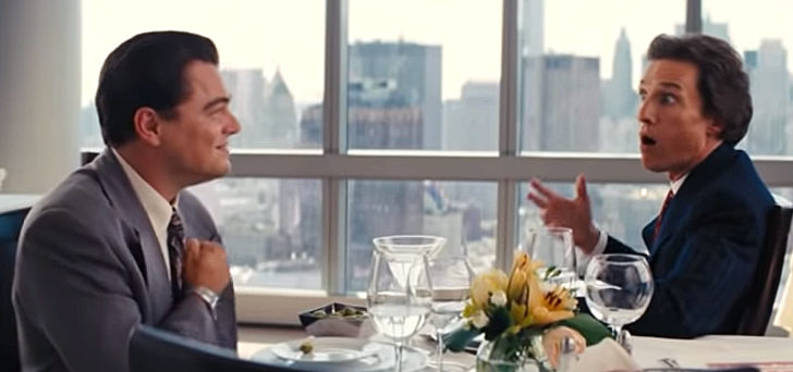 Matthew McConaughey, The Wolf of Wall Street, Leonardo DiCaprio