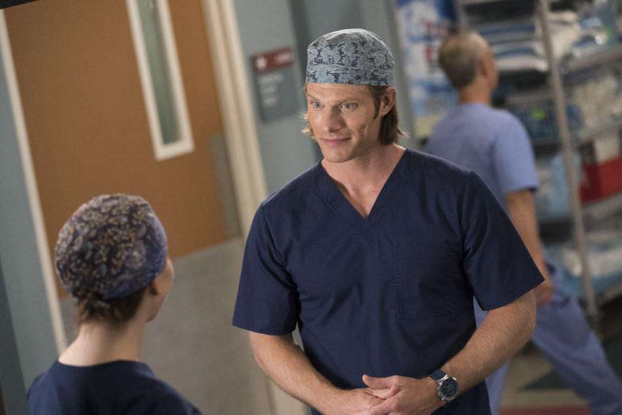 GREY'S ANATOMY - "Gut Feeling" - Meredith works on a patient who happens to specialize in matchmaking, and a seemingly drunk patient pushes Richard's buttons and gives him a medical mystery to solve. Meanwhile, Maggie tries to reach Teddy after bearing the burden of her secret becomes overwhelming as she struggles with issues in her own personal life on "Grey's Anatomy," THURSDAY, OCT. 4 (8:00-9:01 p.m. EDT), on The ABC Television Network. (ABC/Mitch Haaseth) CHRIS CARMACK